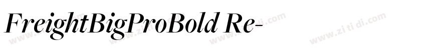 FreightBigProBold Re字体转换